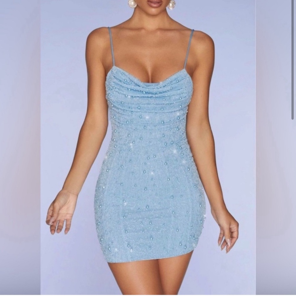 Oh Polly- Women’s Body Con Dress- Blue